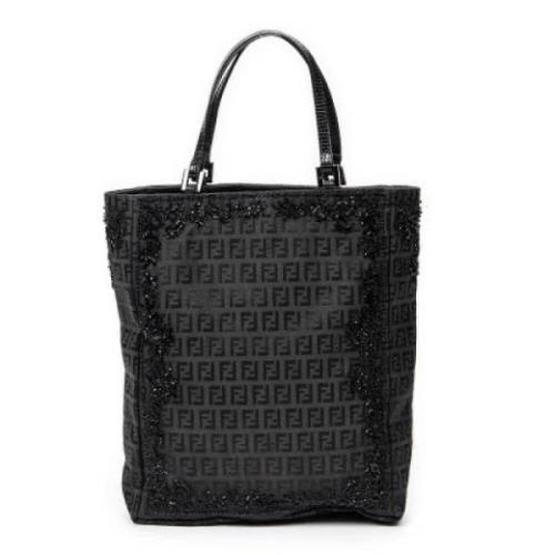 Pre-owned Canvas totes Fendi Vintage , Black , Dames