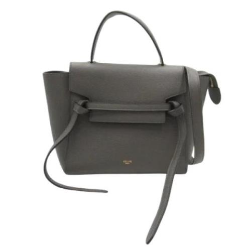 Pre-owned Leather celine-bags Celine Vintage , Gray , Dames