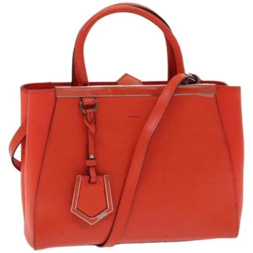 Pre-owned Leather handbags Fendi Vintage , Orange , Dames