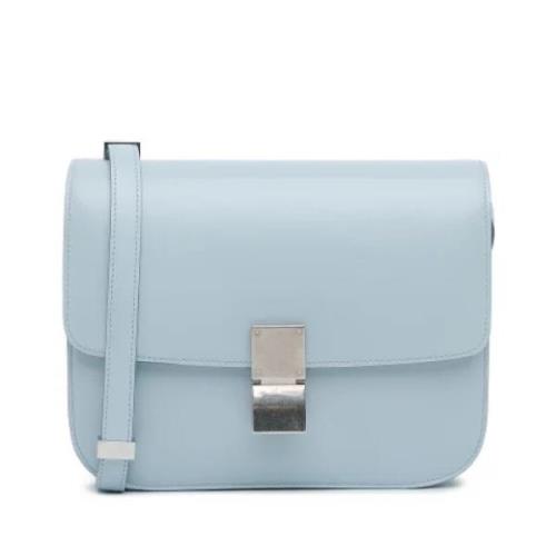 Pre-owned Leather crossbody-bags Celine Vintage , Blue , Dames