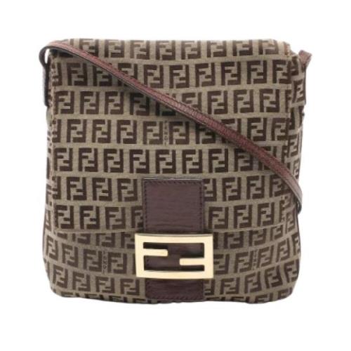 Pre-owned Leather fendi-bags Fendi Vintage , Beige , Dames