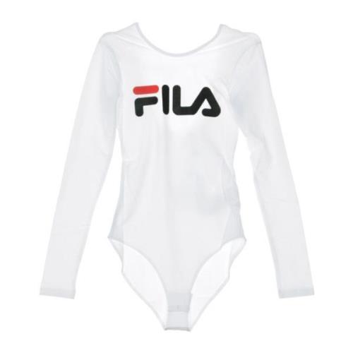 Heldere witte bodysuit voor vrouwen Fila , White , Dames