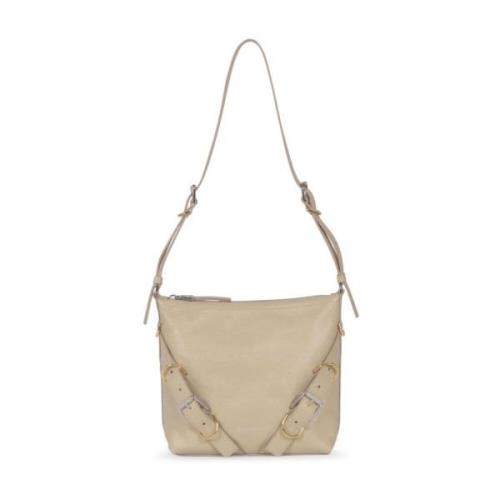 Beige leren schoudertas met gespsluiting Givenchy , Beige , Dames