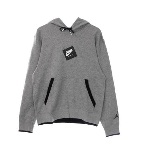 Lichtgewicht Hoodie in Carbon Heather/Black Jordan , Gray , Heren