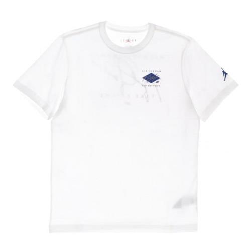 Essentiële Blauw Heren T-shirt Jordan , White , Heren