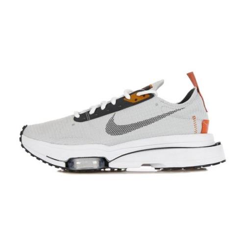 Grijze Fog Lage Sneakers met Oranje Accents Nike , Gray , Heren