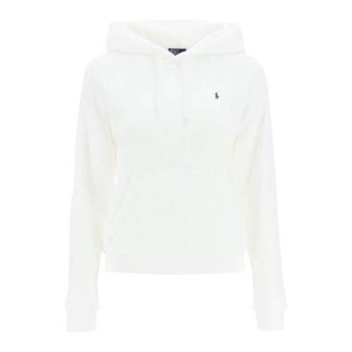 Geborduurd Logo Regular Fit Hoodie Polo Ralph Lauren , White , Dames