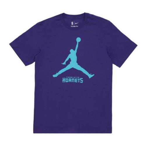 Charlotte Hornets Basketbal T-shirt Jordan , Blue , Heren