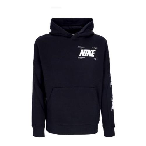 Zwarte Sportswear Hoodie met Sneeuwvlokprint Nike , Black , Heren