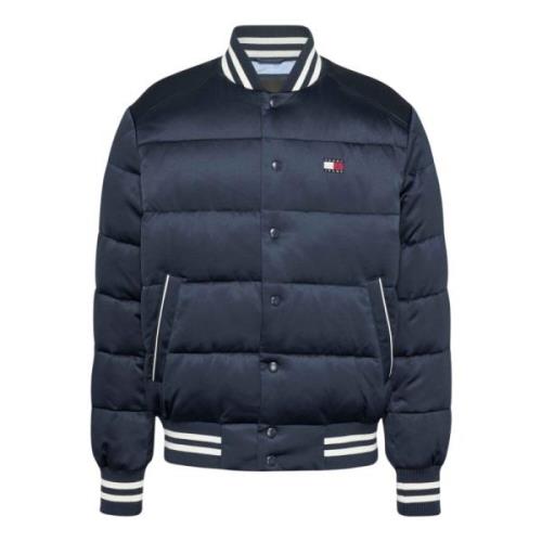 Blauwe Bomberjack met New York Detail Tommy Hilfiger , Blue , Heren