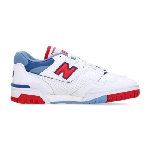 Wit/rood/blauw Lage Sneaker 550 New Balance , White , Heren