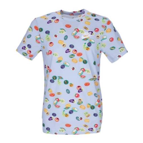 All Over Print Crew Neck T-Shirt Nike , Multicolor , Heren