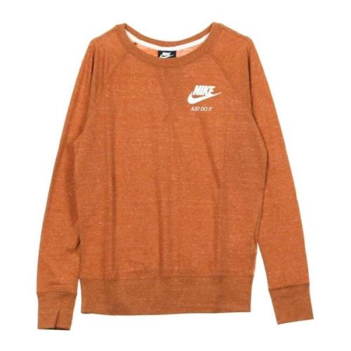 Vintage Crew Longsleeve T-shirt Nike , Orange , Dames