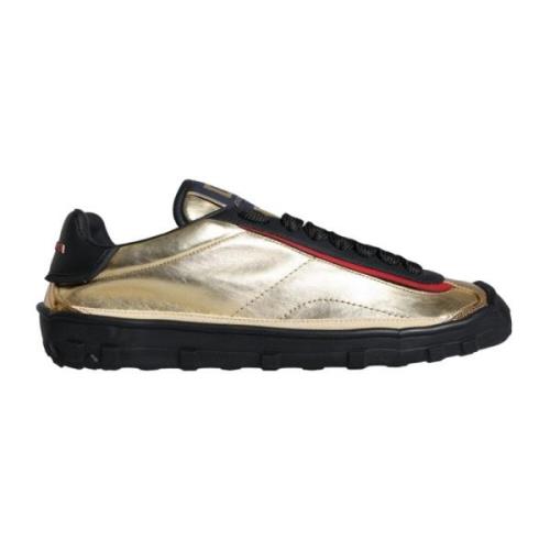 Zwart Goud Lage Sneakers Dolce & Gabbana , Yellow , Heren