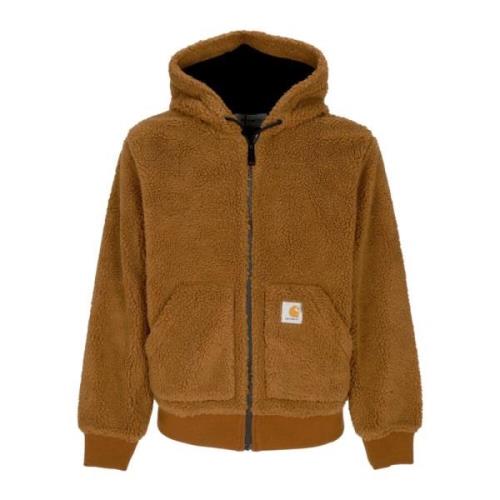 Sherpa Hooded Active Liner Jas Bruin Carhartt Wip , Brown , Heren