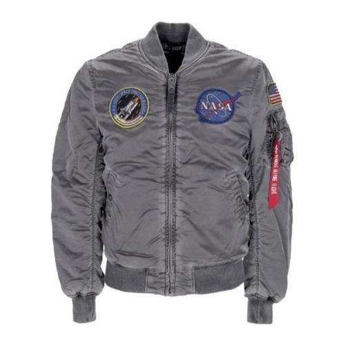 Nasa Battlewash Bomberjack Alpha Industries , Gray , Heren