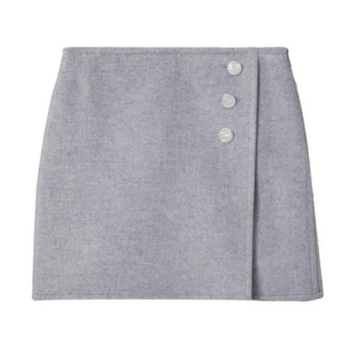 Monogram Mini Rok in Grijs Tory Burch , Gray , Dames