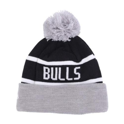 Chicago Bulls Pom Pom Beanie Hat New Era , Black , Heren