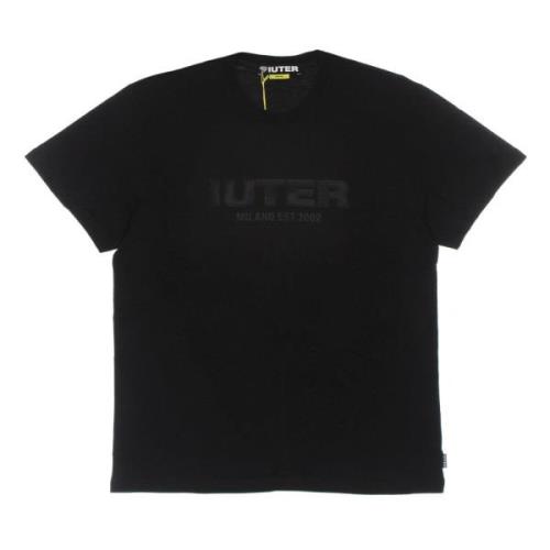 Zwart 2002 Est Tee Korte Mouw Iuter , Black , Heren