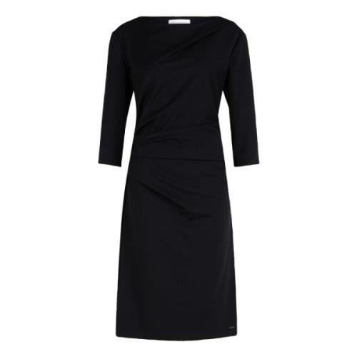 Elegante Jersey Jurk met 3/4 Mouwen Betty & Co , Black , Dames