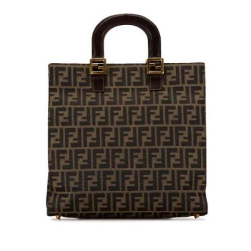 Pre-owned Leather totes Fendi Vintage , Brown , Dames