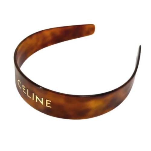 Pre-owned Fabric hair-accessories Celine Vintage , Brown , Dames