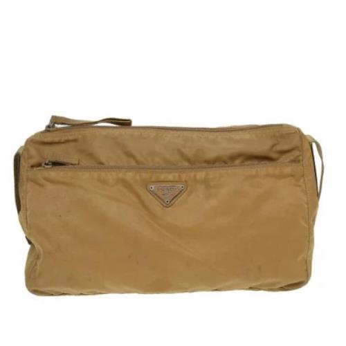 Pre-owned Fabric prada-bags Prada Vintage , Beige , Dames