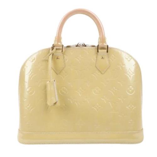 Pre-owned Leather handbags Louis Vuitton Vintage , Yellow , Dames