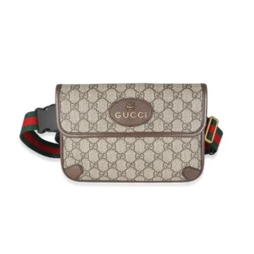 Pre-owned Canvas crossbody-bags Gucci Vintage , Beige , Dames