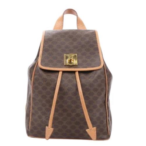 Pre-owned Leather backpacks Celine Vintage , Brown , Dames