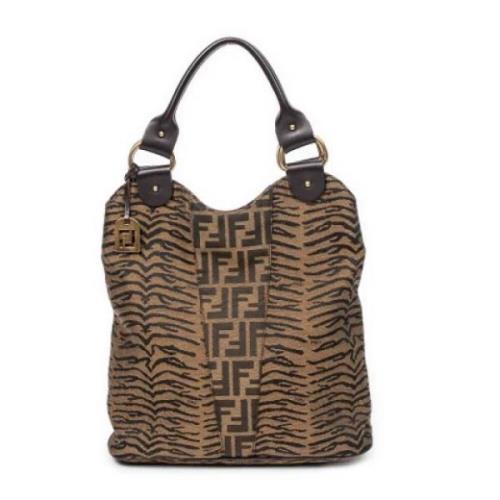 Pre-owned Canvas totes Fendi Vintage , Brown , Dames