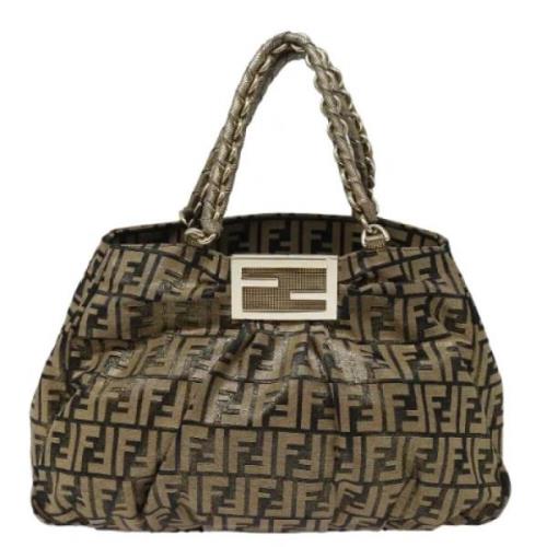 Pre-owned Canvas fendi-bags Fendi Vintage , Yellow , Dames