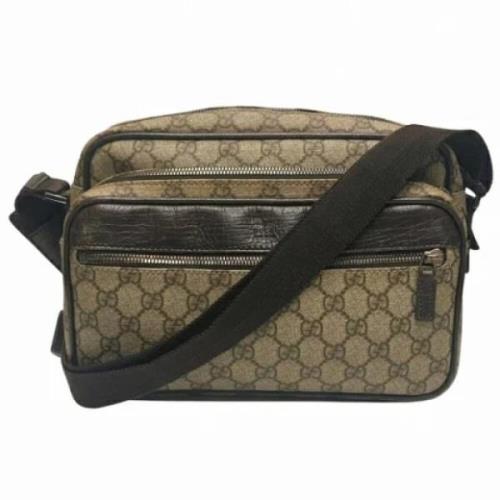 Pre-owned Canvas gucci-bags Gucci Vintage , Brown , Dames