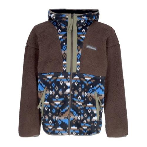 Sherpa Full Zip Hoodie met Rocky Mtn Print Columbia , Multicolor , Her...