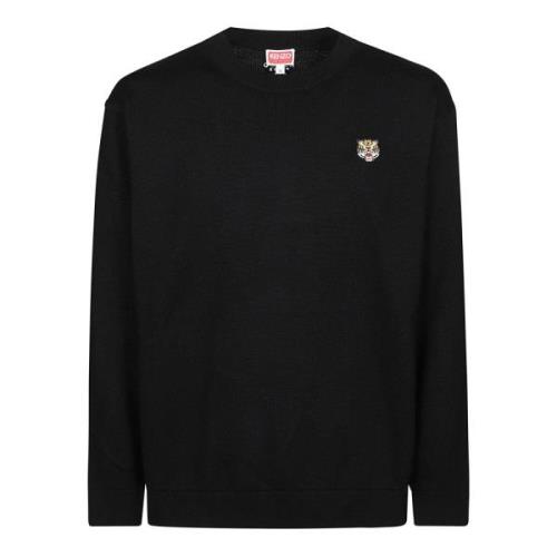 Lucky Tiger Sweater Kenzo , Black , Heren