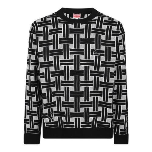 Stijlvolle Weave Sweater Kenzo , Black , Heren