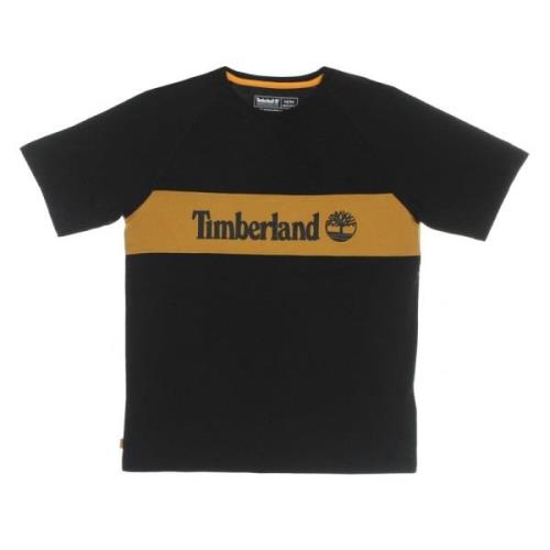 Zwart CutSew Tee Korte Mouw T-shirt Timberland , Black , Heren