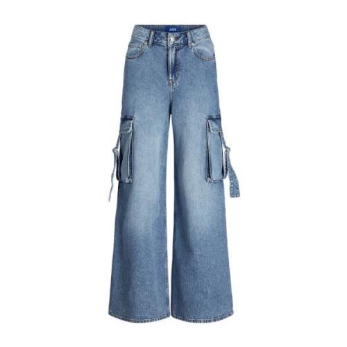 Tokyo Wide Cargo Denim Jeans Jack & Jones , Blue , Dames