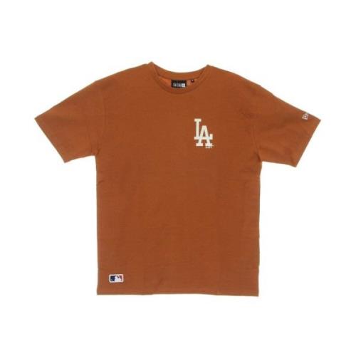 MLB Groot Logo Tee Losdod Toffee New Era , Brown , Heren