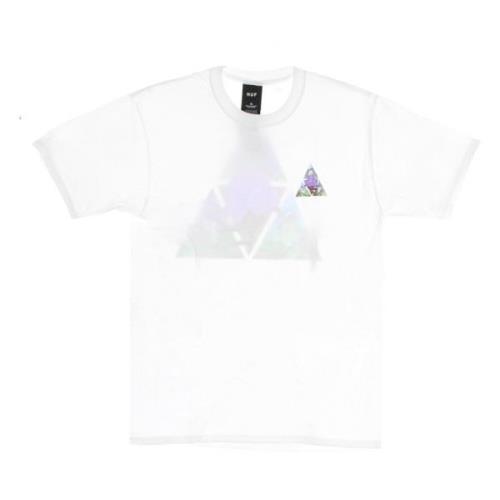 Witte Triple Triangle Tee Korte Mouw HUF , White , Heren