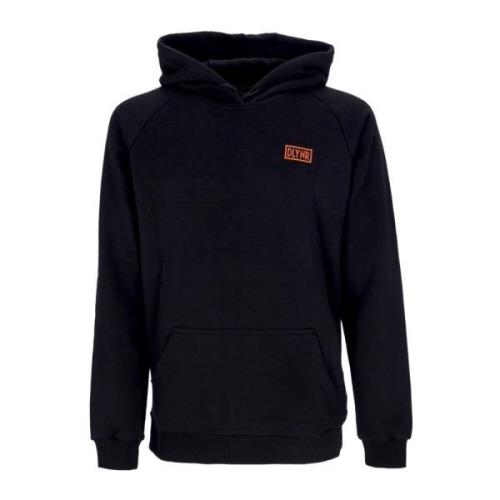 Zwarte Logo Lichtgewicht Hoodie Dolly Noire , Black , Heren