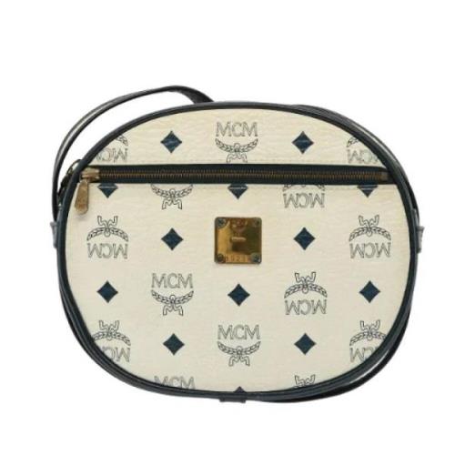 Pre-owned Canvas clutches MCM Pre-owned , White , Dames