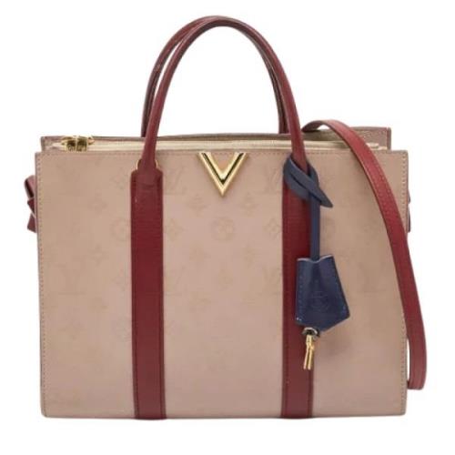 Pre-owned Leather totes Louis Vuitton Vintage , Red , Dames