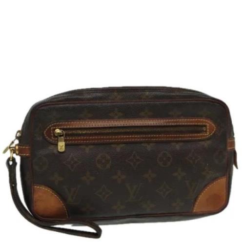 Pre-owned Canvas clutches Louis Vuitton Vintage , Brown , Dames