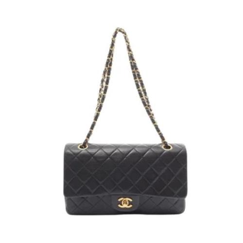 Pre-owned Leather chanel-bags Chanel Vintage , Black , Dames