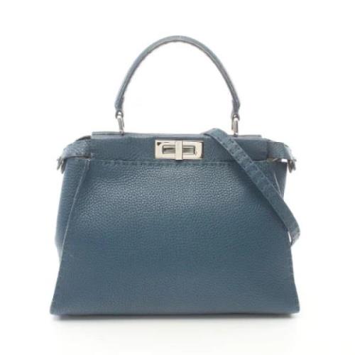 Pre-owned Leather fendi-bags Fendi Vintage , Blue , Dames