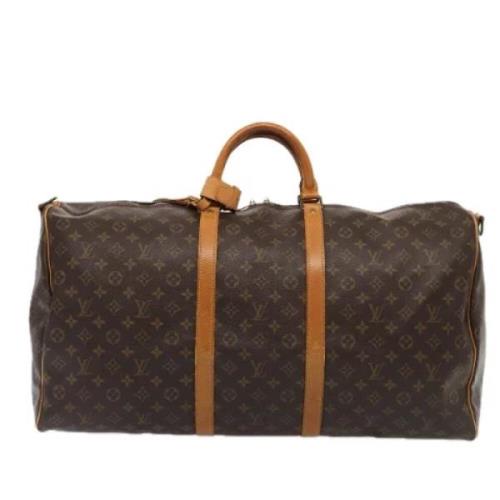 Pre-owned Canvas travel-bags Louis Vuitton Vintage , Brown , Dames