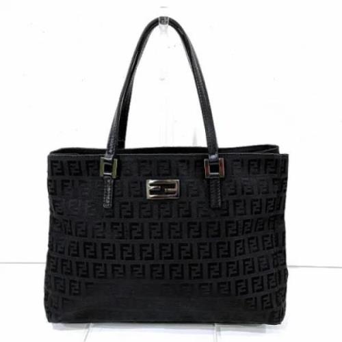 Pre-owned Canvas handbags Fendi Vintage , Black , Dames