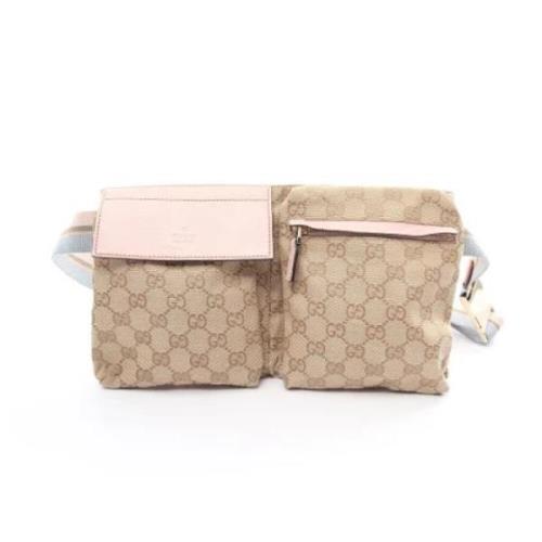 Pre-owned Leather gucci-bags Gucci Vintage , Beige , Dames