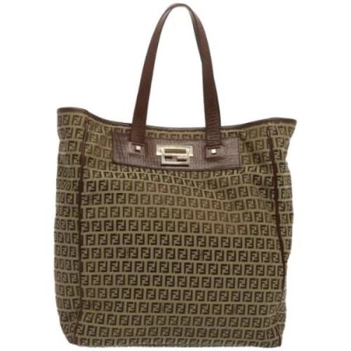 Pre-owned Canvas fendi-bags Fendi Vintage , Brown , Dames